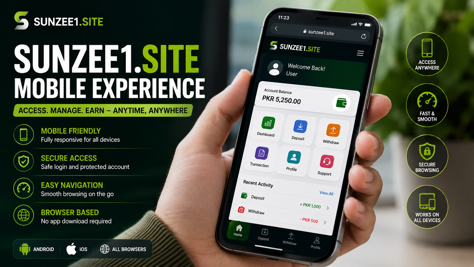 Sunzee1.site Mobile Experience: Using the Platform on Your Smartphone